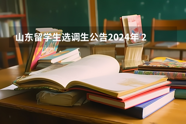 山东留学生选调生公告2024年 2024山东选调生报考条件