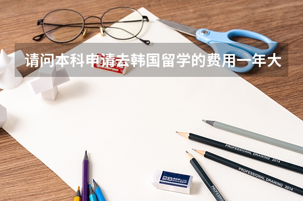 请问本科申请去韩国留学的费用一年大概是多少