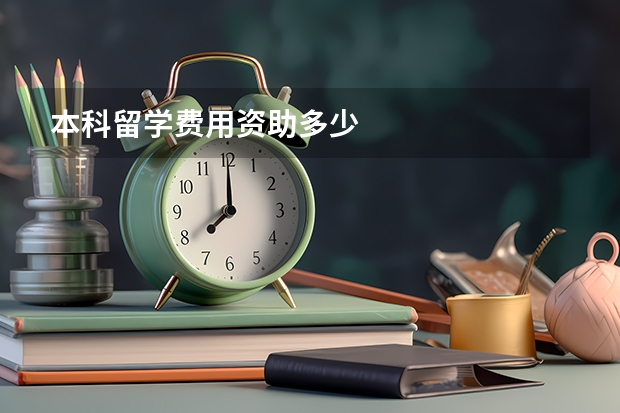 本科留学费用资助多少