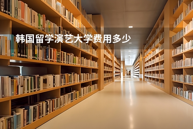 韩国留学演艺大学费用多少