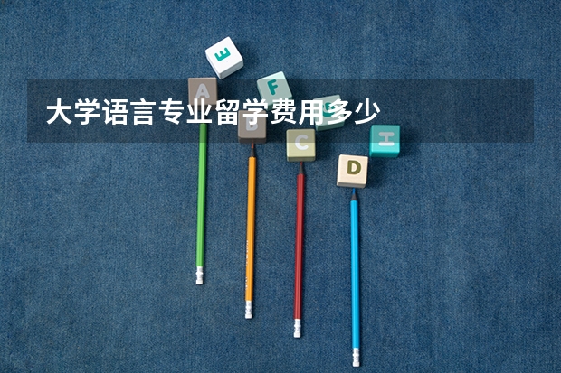 大学语言专业留学费用多少