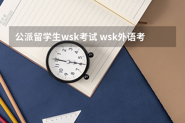 公派留学生wsk考试 wsk外语考试是英语四六级考试吗