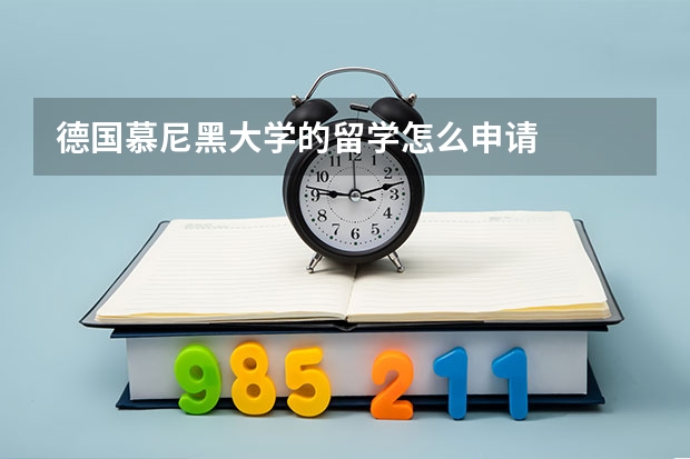 德国慕尼黑大学的留学怎么申请