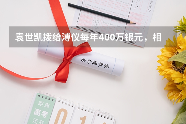 袁世凯拨给溥仪每年400万银元，相当于现在多少钱？他能花得完吗？