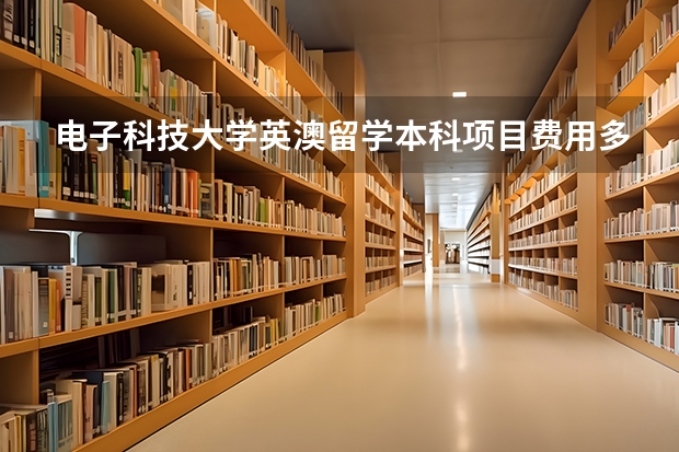 电子科技大学英澳留学本科项目费用多少？