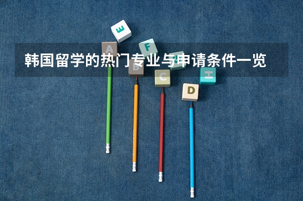 韩国留学的热门专业与申请条件一览 韩国庆熙大学留学本科专业课程介绍