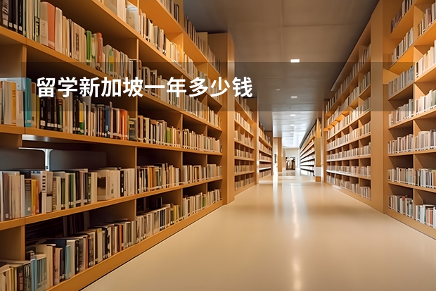 留学新加坡一年多少钱
