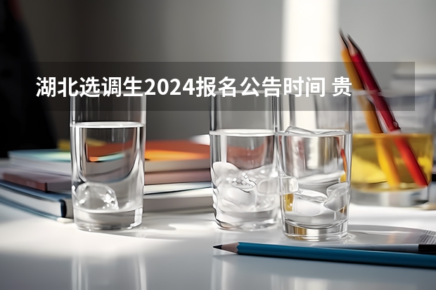 湖北选调生2024报名公告时间 贵州省选调生2024报名条件