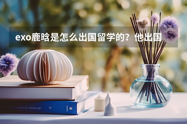 exo鹿晗是怎么出国留学的？他出国之前是读几年级的？他在韩国读什么？