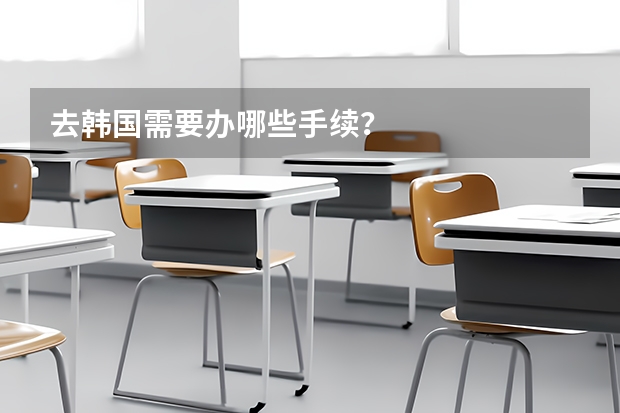 去韩国需要办哪些手续？