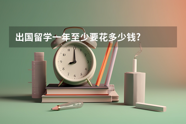 出国留学一年至少要花多少钱?