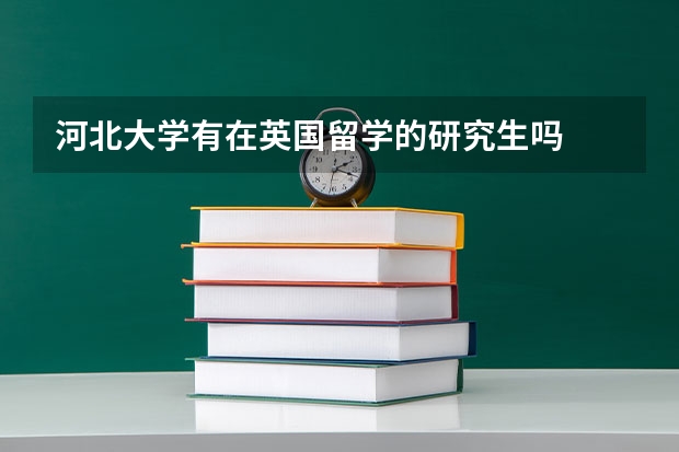 河北大学有在英国留学的研究生吗