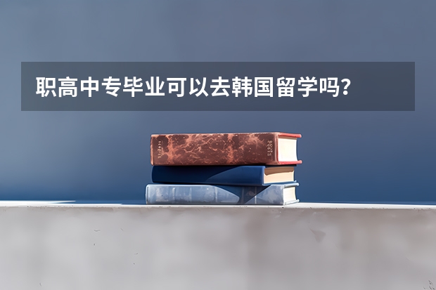 职高中专毕业可以去韩国留学吗？