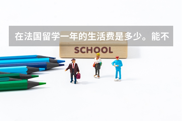 在法国留学一年的生活费是多少。能不能具体一点。。？谢谢了，公立学校。 还有具体的勤工俭学