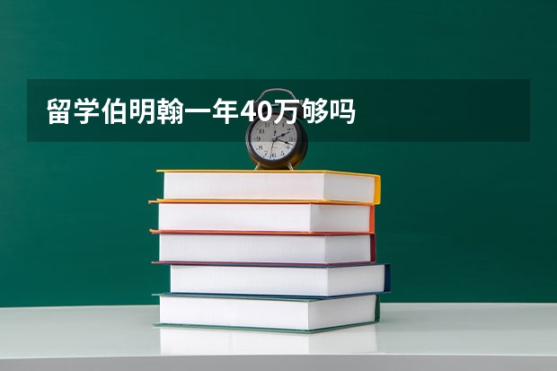 留学伯明翰一年40万够吗