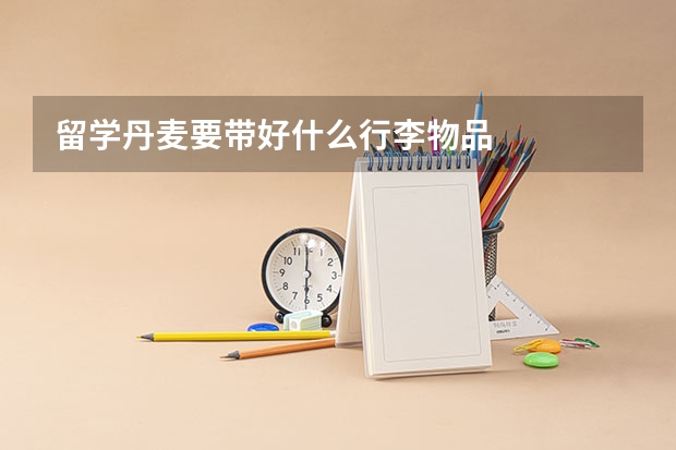 留学丹麦要带好什么行李物品