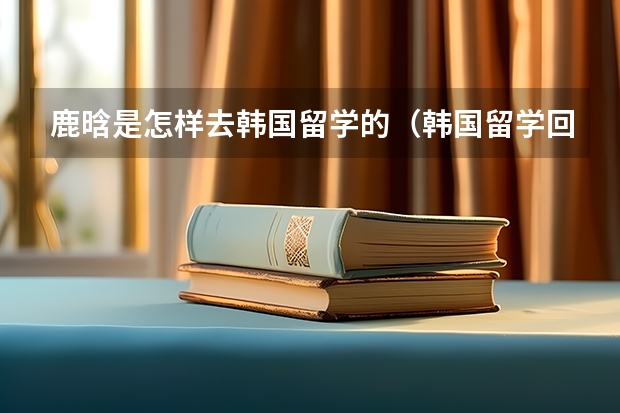 鹿晗是怎样去韩国留学的（韩国留学回来或者是在韩国好不好找工作呀？）