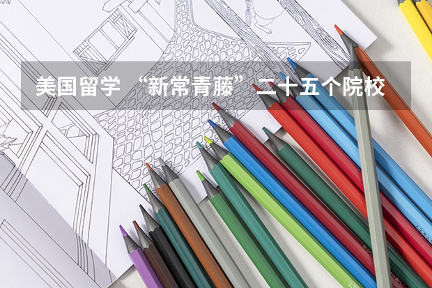 美国留学 “新常青藤”二十五个院校详解(美国留学十大冷门专业排名介绍)