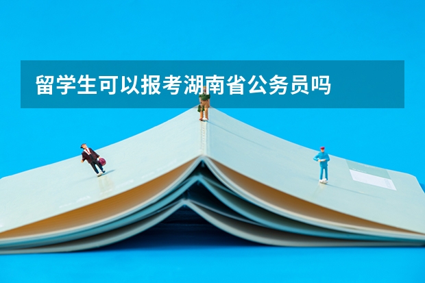 留学生可以报考湖南省公务员吗