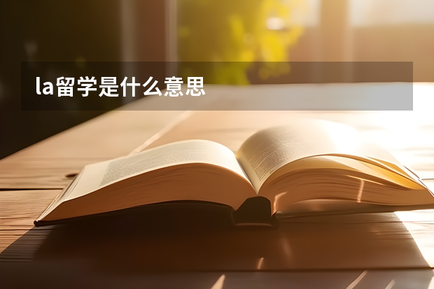 la留学是什么意思